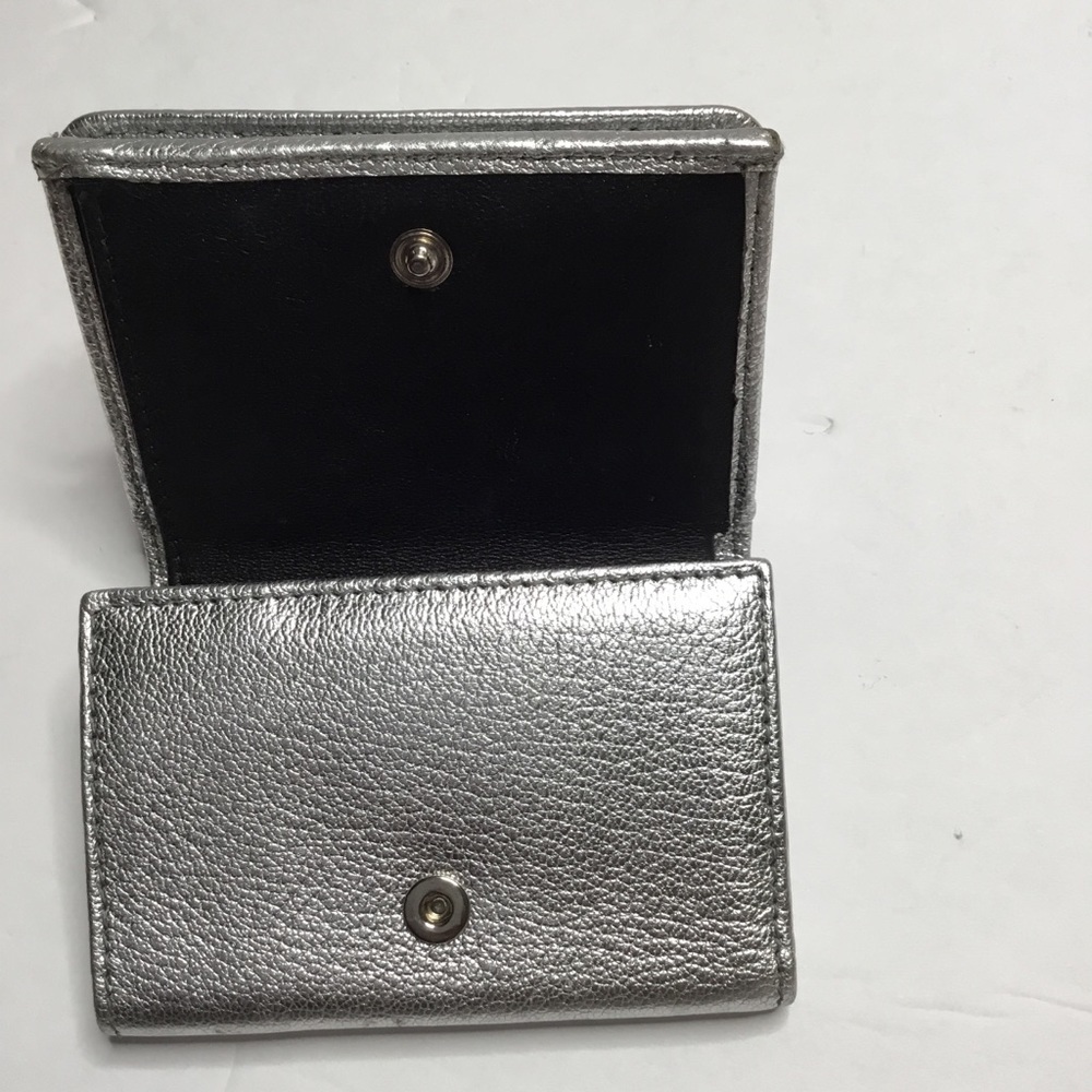 Balenciaga Silver Leather Coin Wallet - Picture 8 of 9
